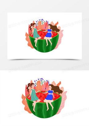 吃瓜绘画模板图文,吃瓜群众眼中的娱乐圈风云变幻